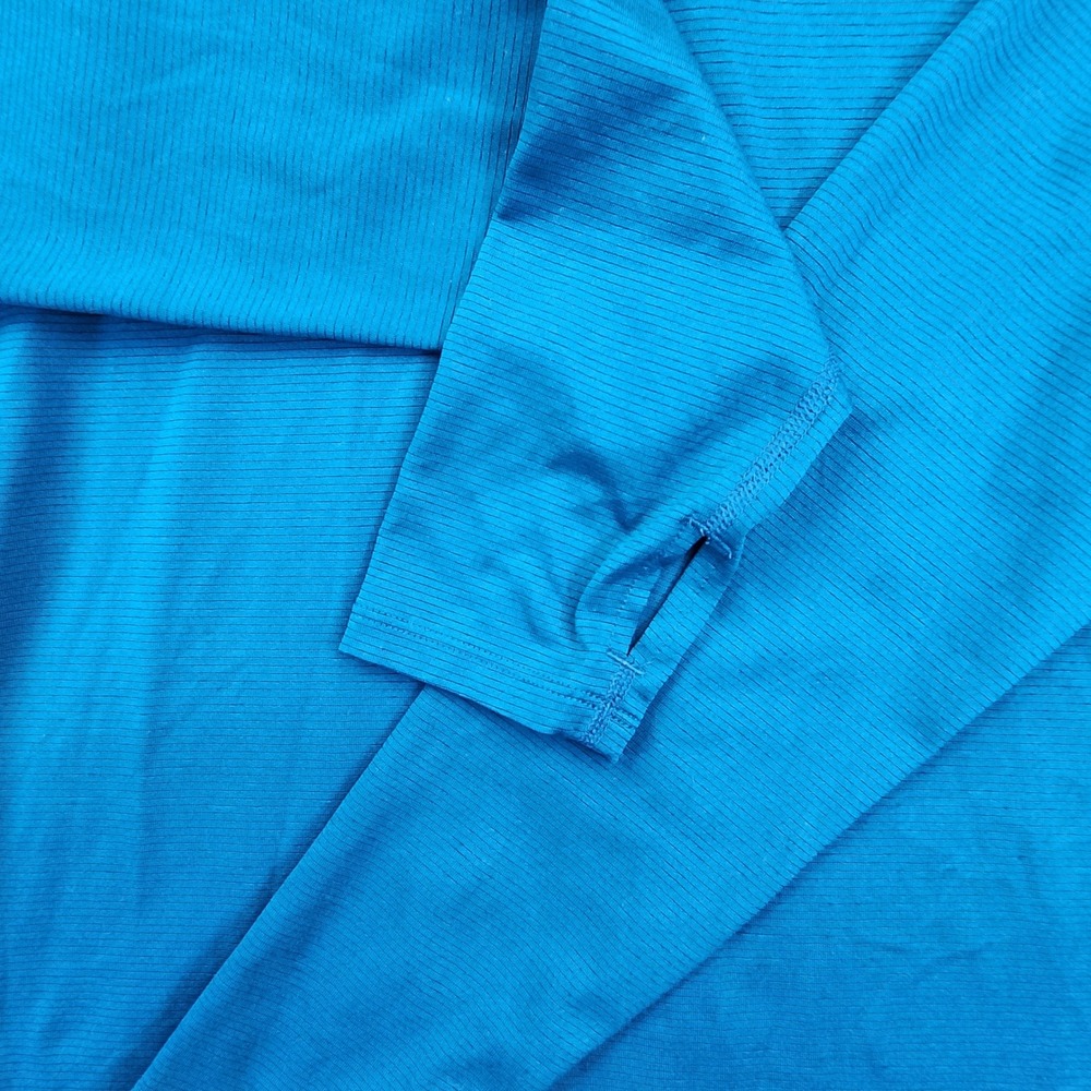 Under Armour Blue HeatGear Threadborne Run Hoodie Pullover Athleisure Sporty MD - Picture 6 of 6